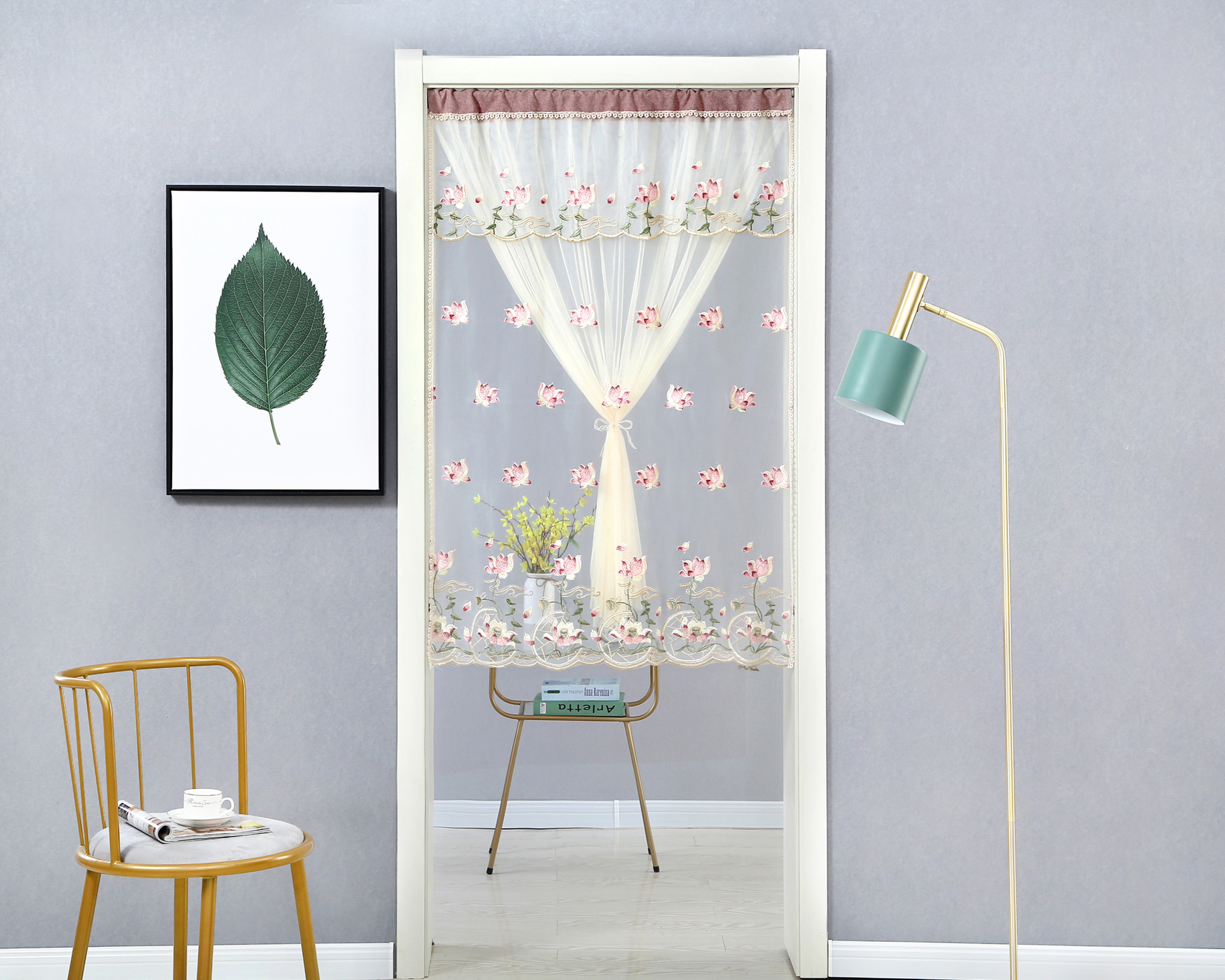 魔术夏季家用半截门帘隔断室内通风防蚊卧室门帘