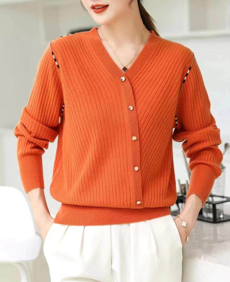 正品双鹿女士羊毛衫韩版时尚领针针织衫纯色羊绒衫毛针织衫