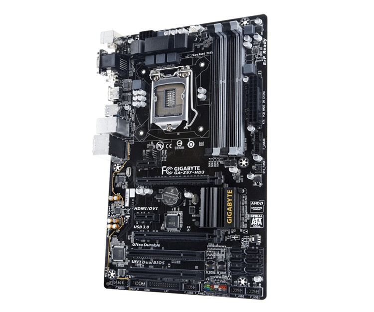 正品gigabyte技嘉z97hd3台式机主板4代1150针ddr3高清主板