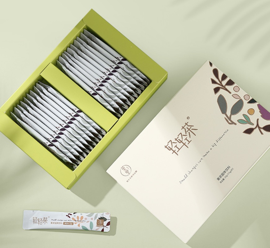 斑马正品堇里轻轻茶黑湖南金花固体饮料速溶安化黑茶