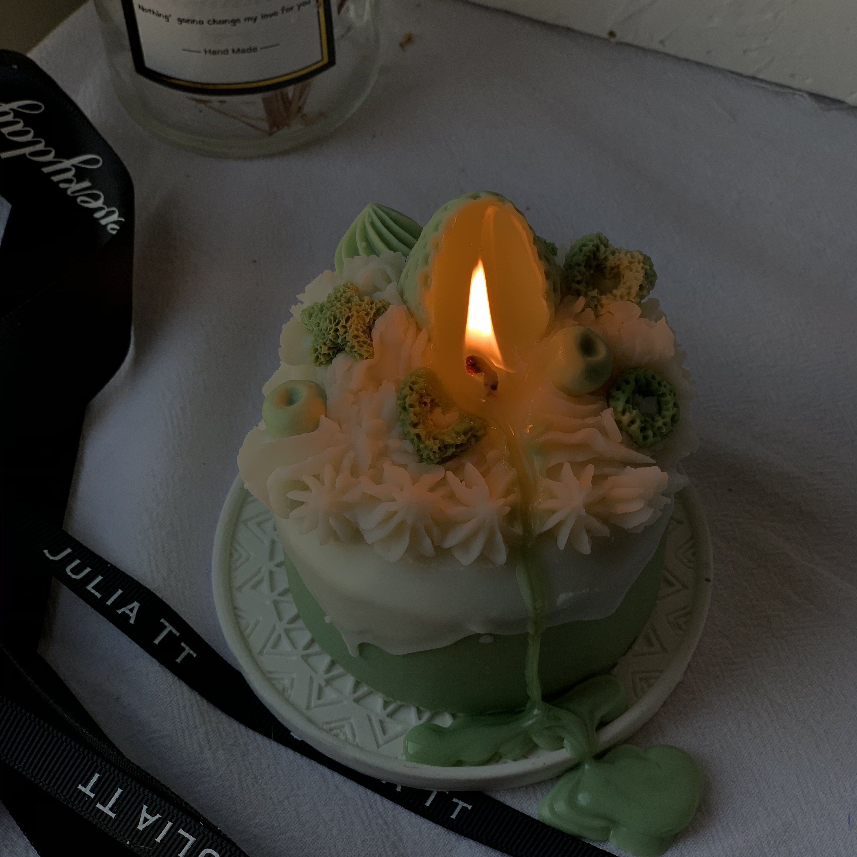 蜡烛juliatt手作手工精油香薰室内生日布置小蛋糕香薰蜡烛