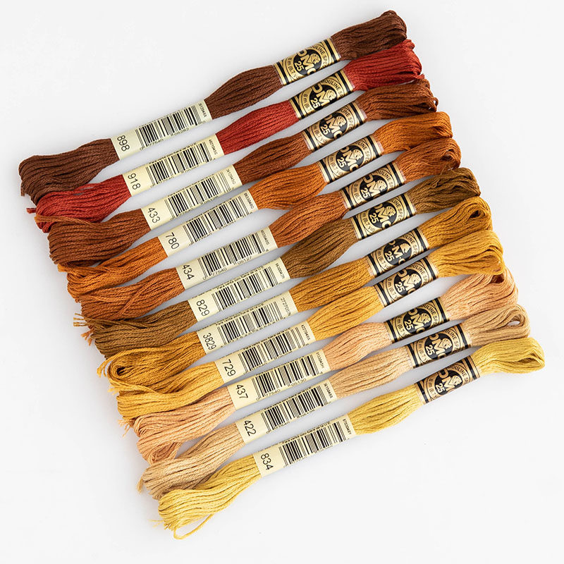 法国正品dmc十字绣欧式法式立体刺绣纯棉25号绣线