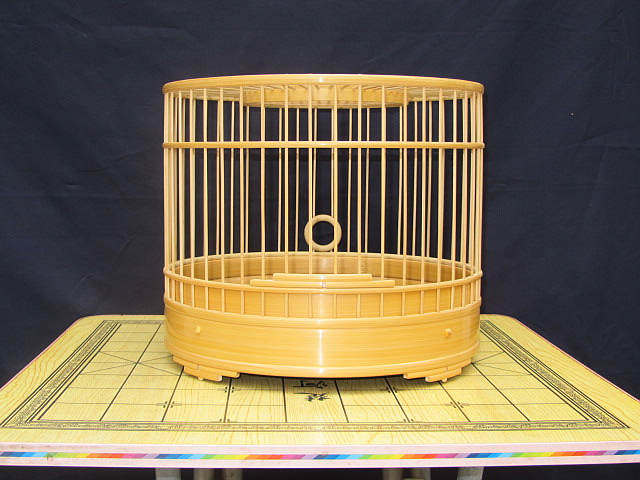 手工竹鸟笼 百灵鸟活底鸟笼 竹圆笼 5年陈料老竹 素竹 托盘 圆肩