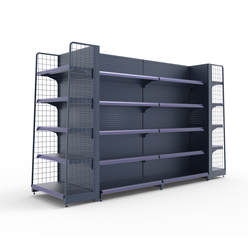 小卖部货架超市便利店零食展示架双面商店百货架子超市货架