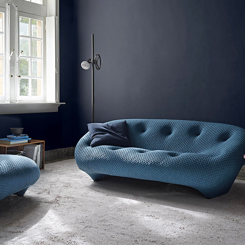 沙发写意空间lignerosetploum意式极简弧形设计师布艺沙发
