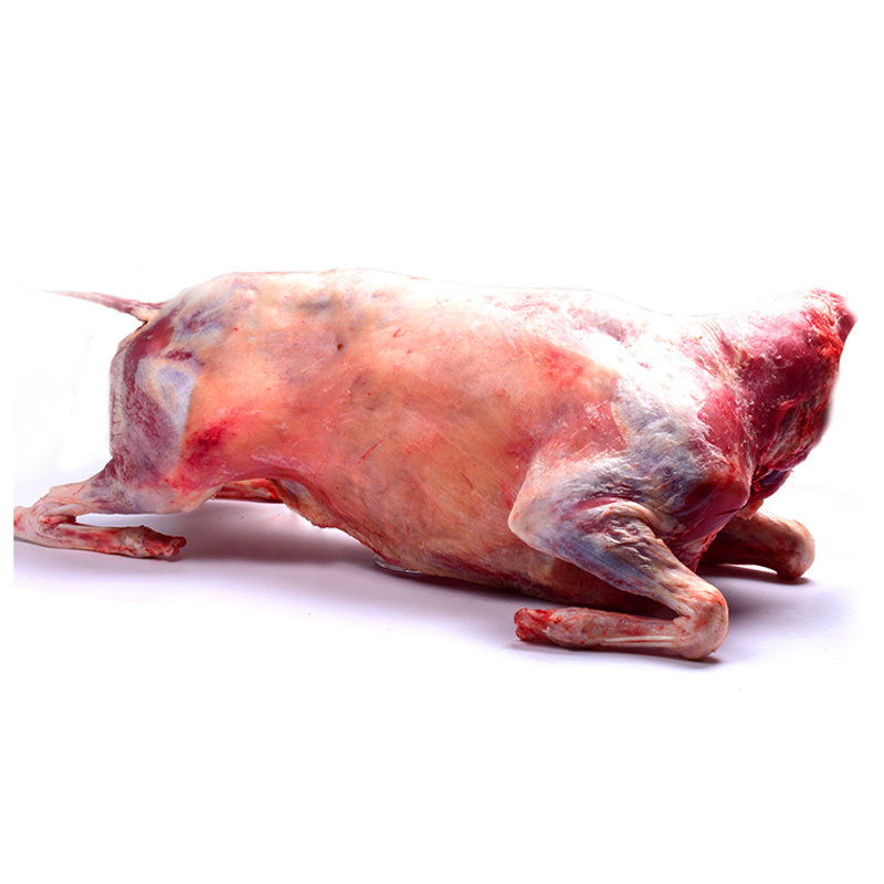 黑白山羊新鲜全羊整只羊白条羊带皮羊腿羊腔子冷冻现杀一整只羊