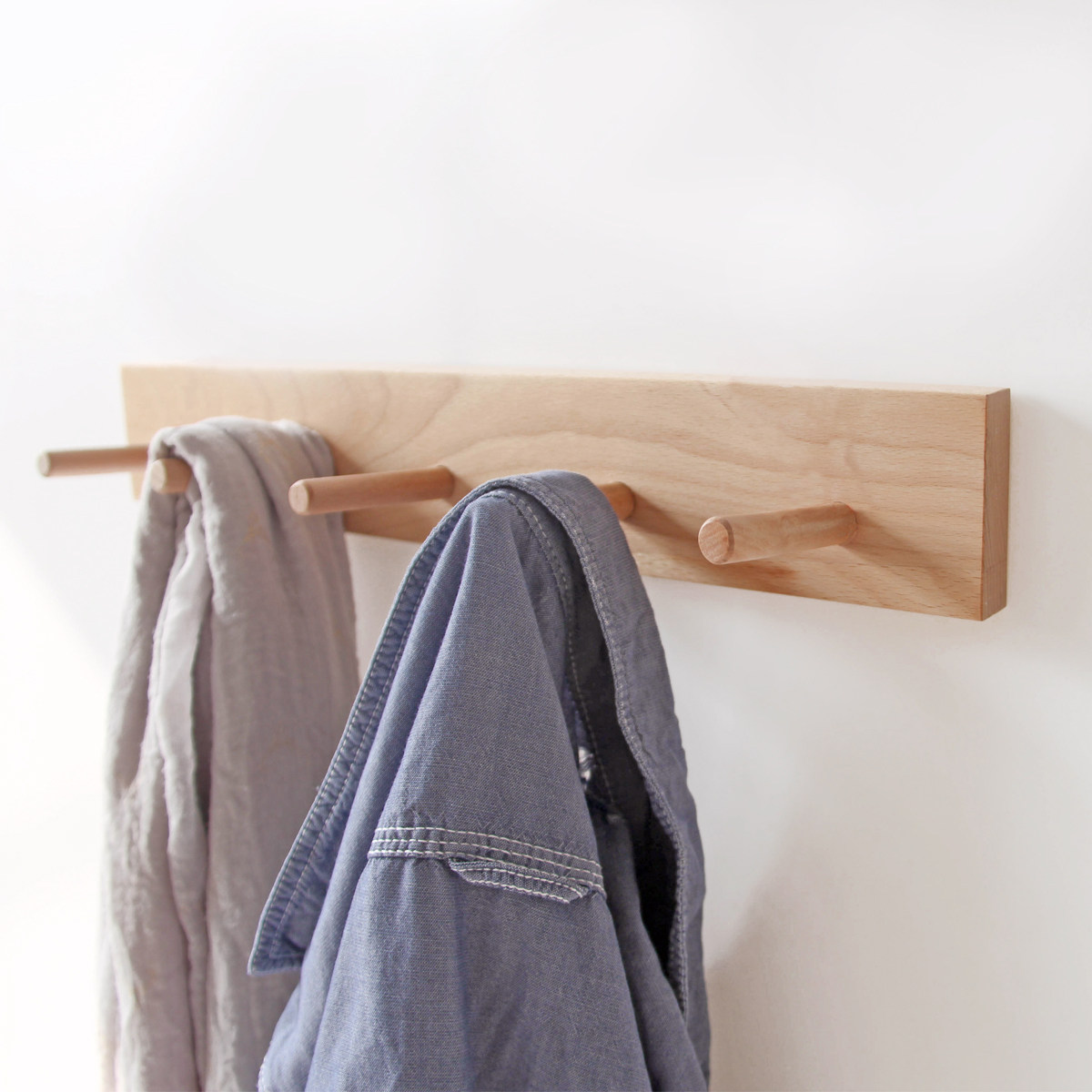 挂衣原木壁挂墙壁门后衣服挂钩创意钉子衣帽挂钩