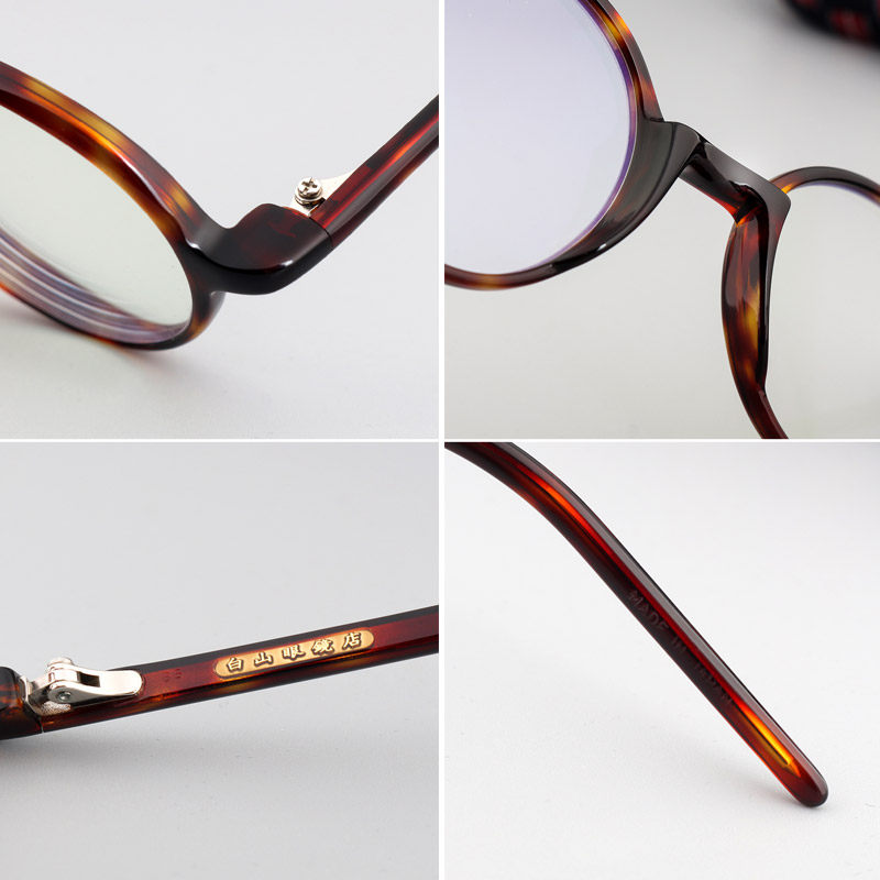 眼镜白山波士顿圆形框架近视蝌蚪同款眼镜架