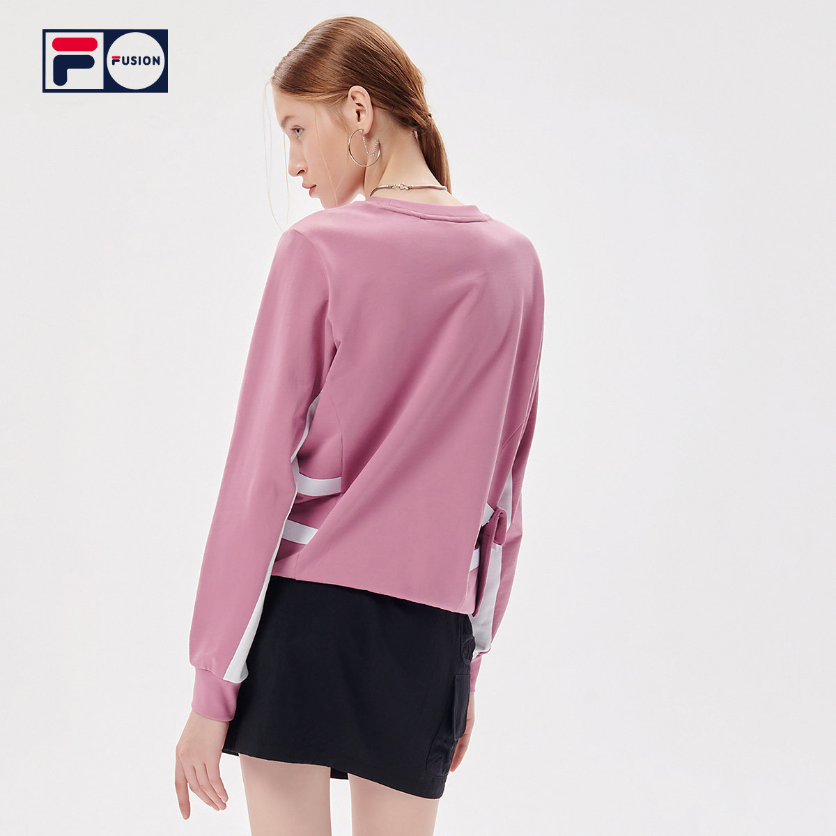 filafusion斐乐潮牌女装套头2021秋季新款时尚运动卫衣