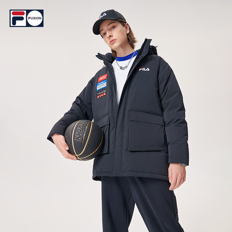 filafusion斐乐潮牌2021冬季新品男子运动时尚运动羽绒服