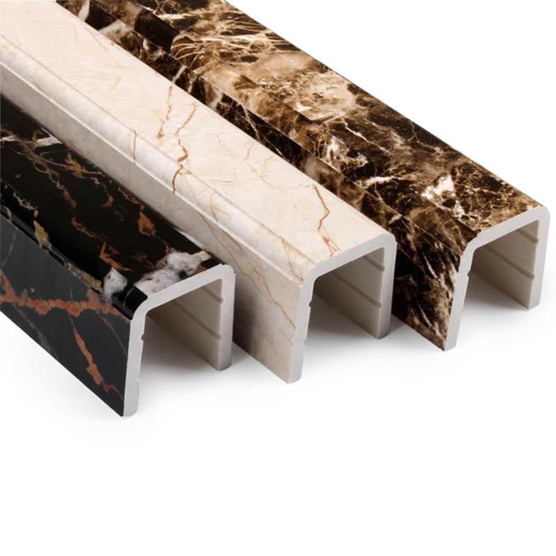 浴室加高大理石纹挡水条淋浴房一字型隔断卫生间地面挡水板可预埋