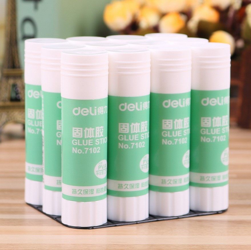 固体胶棒胶水得力7102办公生活学生21g手工胶棒
