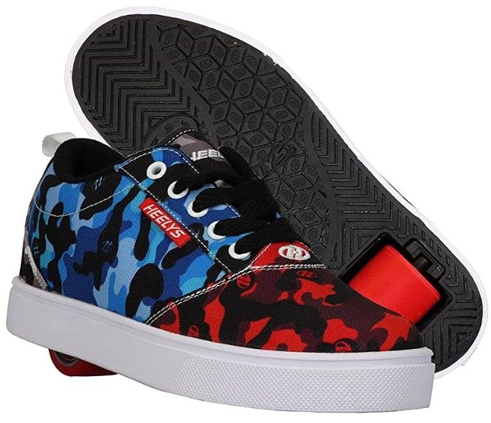 美国heelys新式暴走鞋男女学生儿童成人单轮轱辘轮滑鞋代步两用鞋