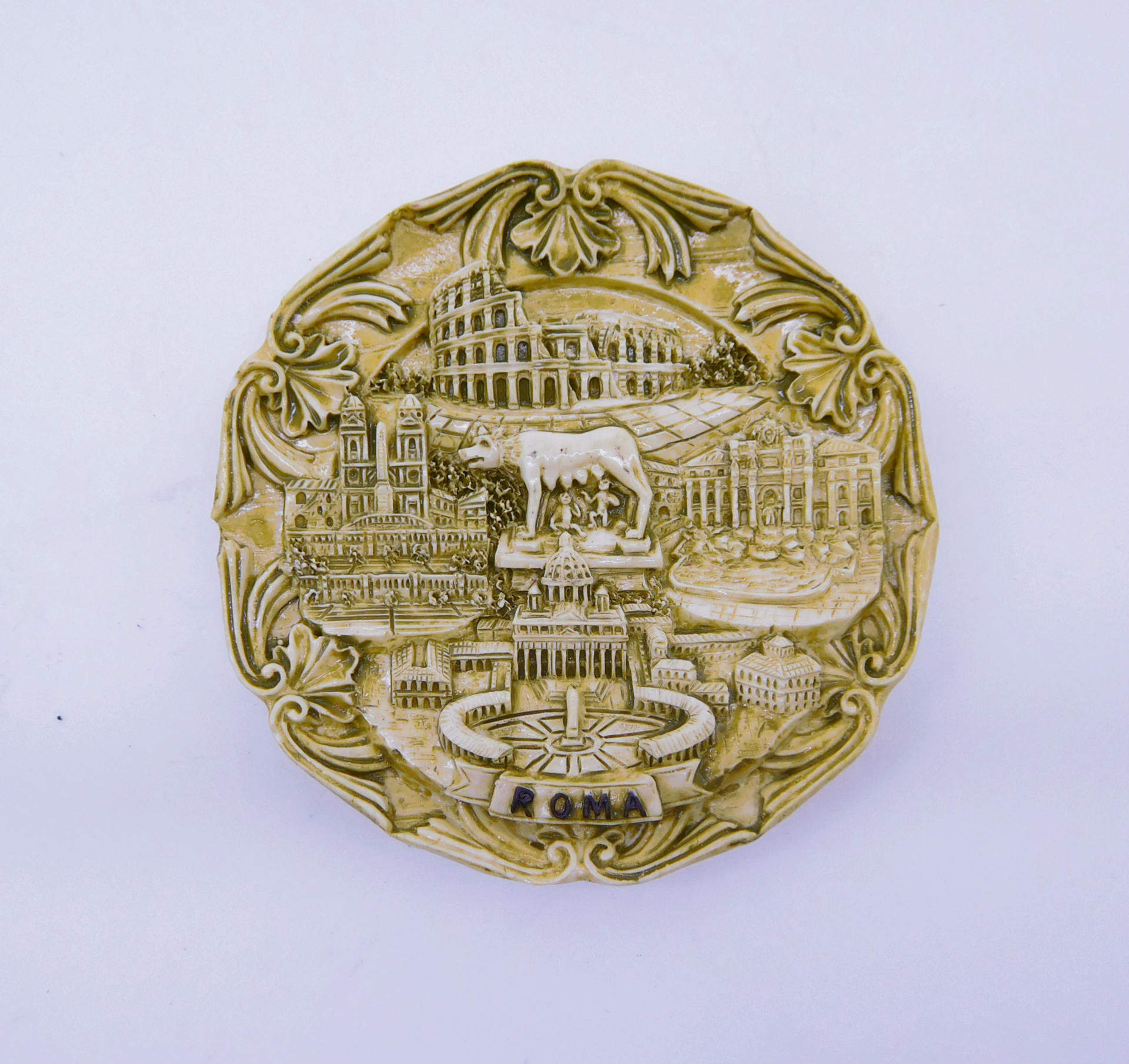 世界旅游纪念冰箱贴古罗马城徽意大利比萨斜塔立体树脂冰箱贴礼品