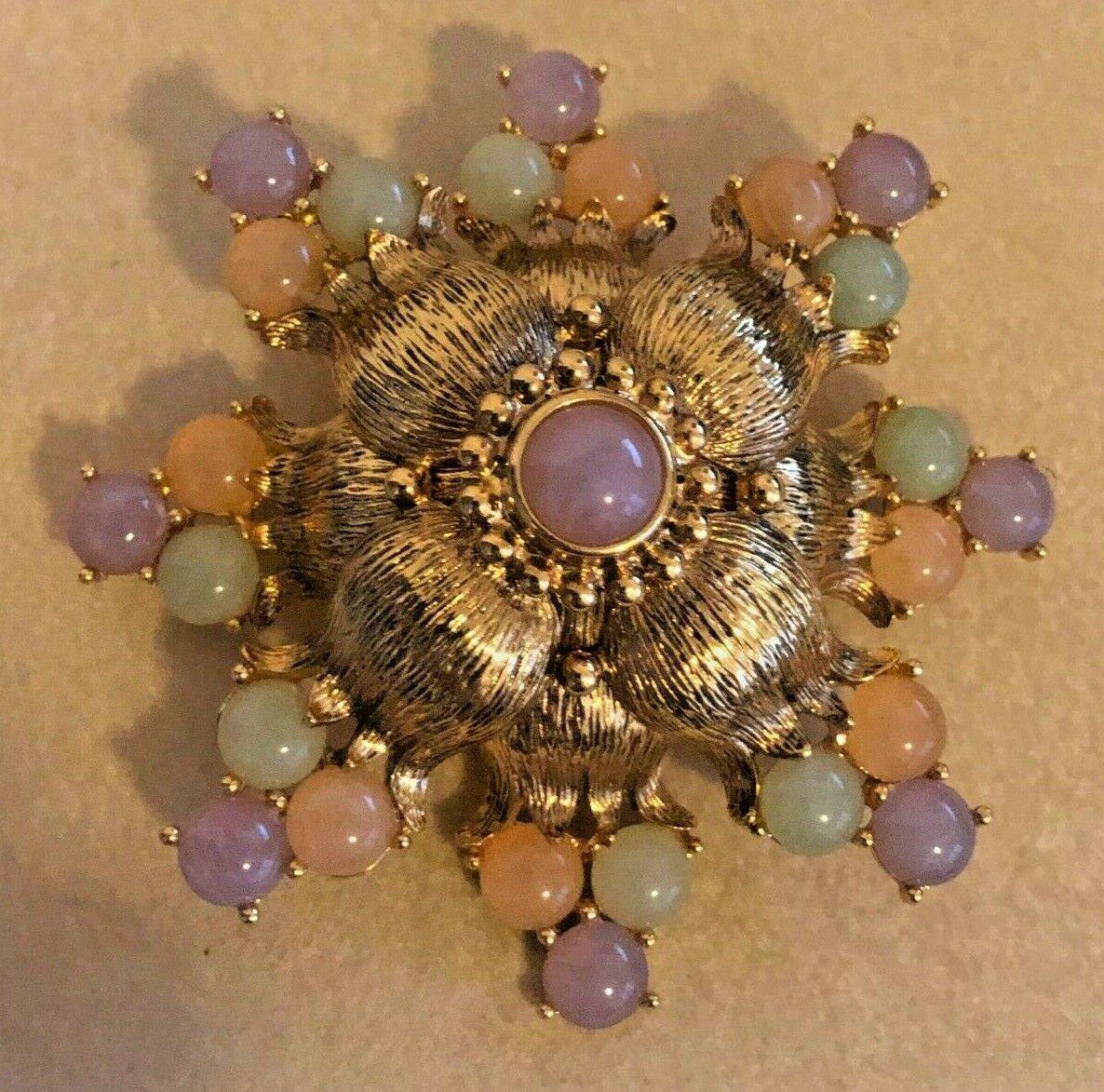 vintagejoanrivers彩宝胸针别针大气古董复古欧美胸针