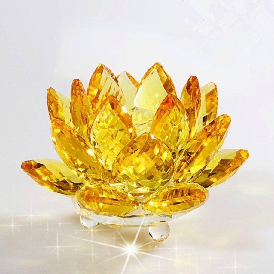 水晶莲花家居摆件供佛用品车内饰品车饰装饰品摆件