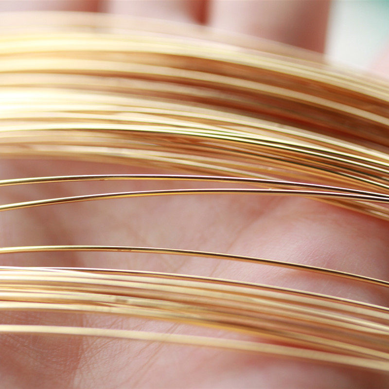 14k配件diy手工铜线编织手链缠绕造型包金保链条