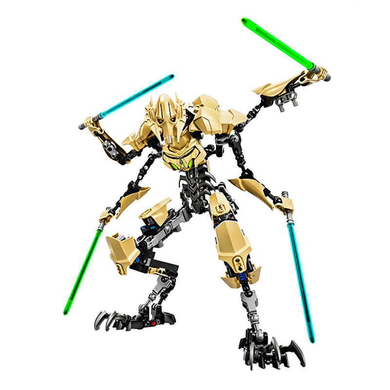 星球大战积木拼装手办人偶兵人达斯维达赏金猎人格里手办