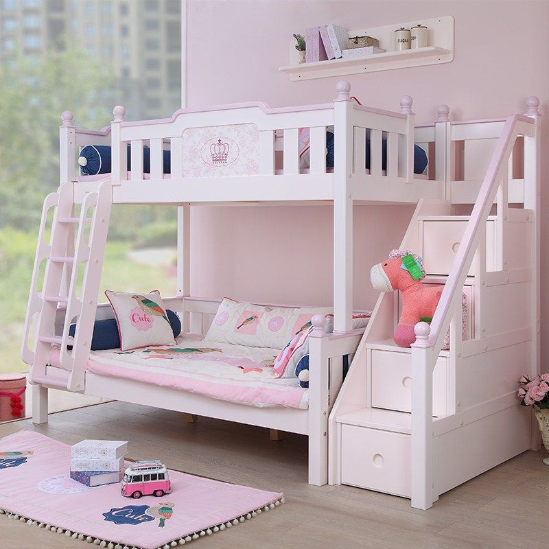 星星索儿童童床实木高低床子母床男孩双层卧室高低