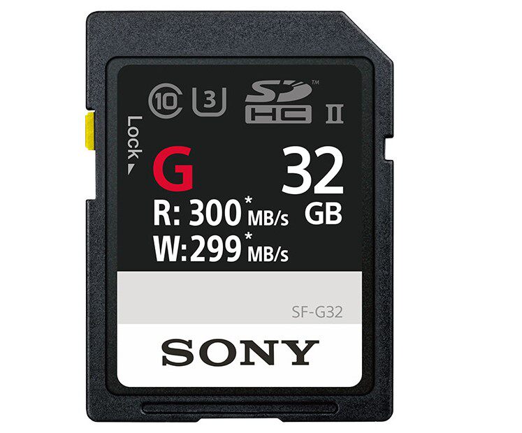 sony/索尼sf-g32原装相机卡sd卡32g内存卡a7rm3 7r4存储卡300s/m