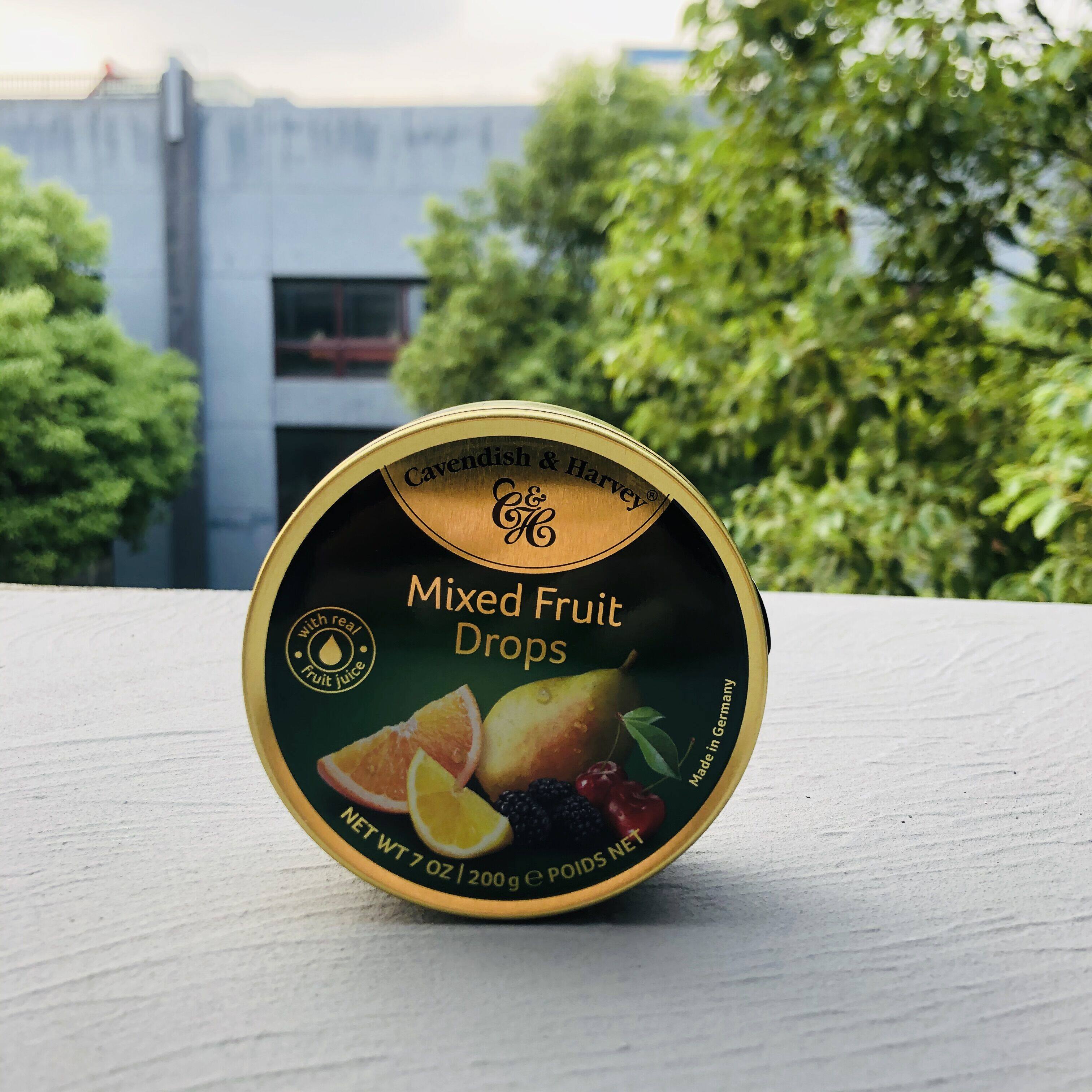mixedfruitdrops德国进口嘉云混合四季热带水果传统糖果