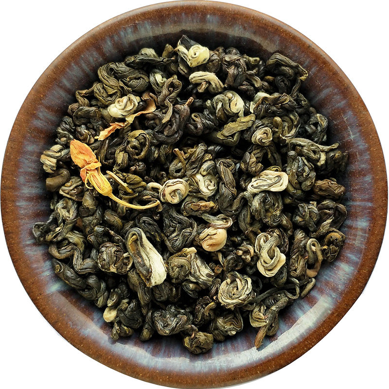 清泉御茗2021新茶云南茶叶玉螺王250g茉莉花茶特级浓香型散袋罐装