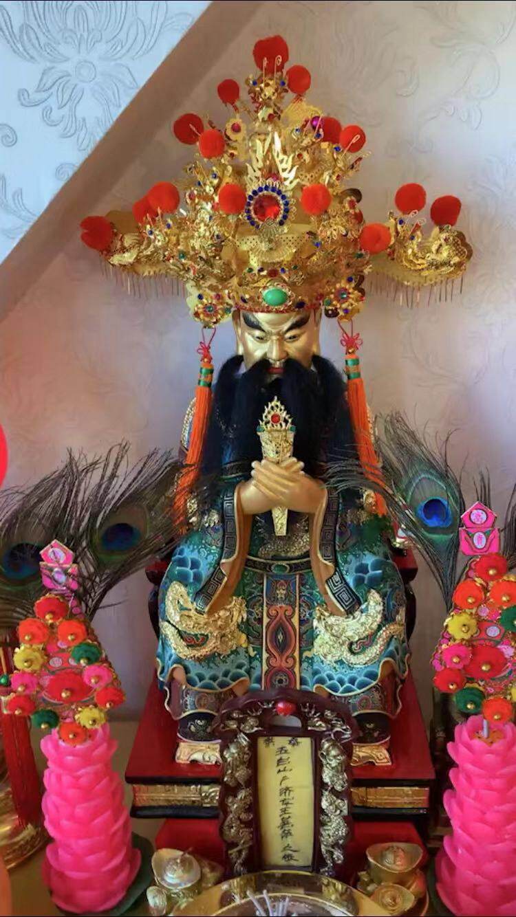 大帝龙王慈心东岳神像木雕天齐仁圣帝泰山神木雕