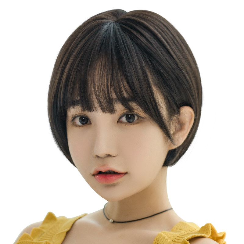 假发女短发圆脸bobo韩国波波头帅气修脸蓬松自然甜美可爱网红发套