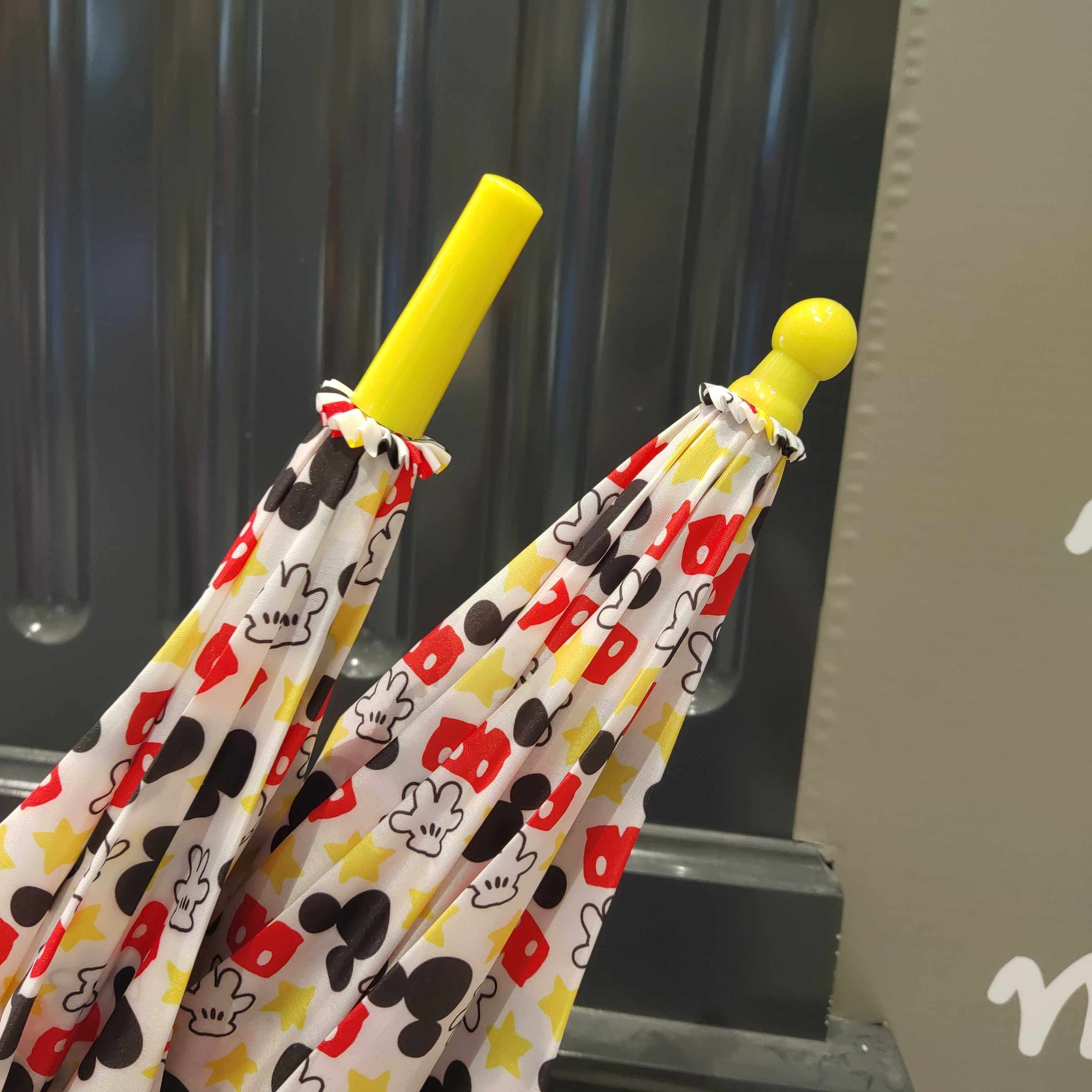 新款黄色米奇奇童伞