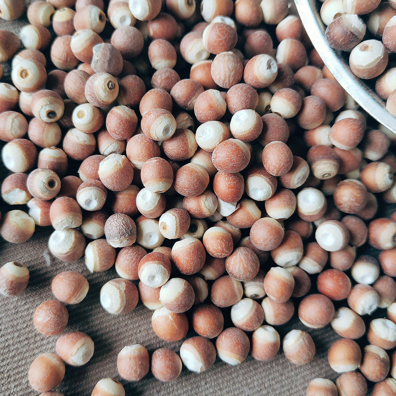 野生芡实米芡500g红皮实仁新微山鸡头新野生特产芡实