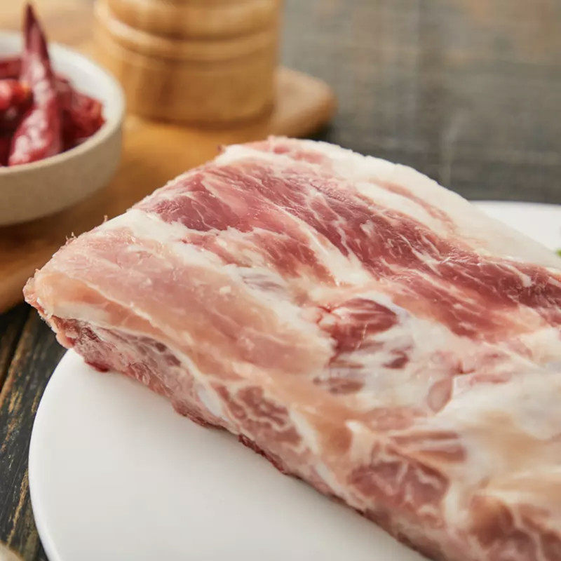 西班牙进口伊比利亚黑猪肉猪脊排800g烧烤新鲜猪排猪排