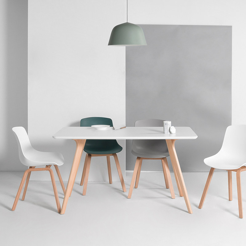 餐桌北欧简易白色木桌桌子长方形小户户型简约餐桌