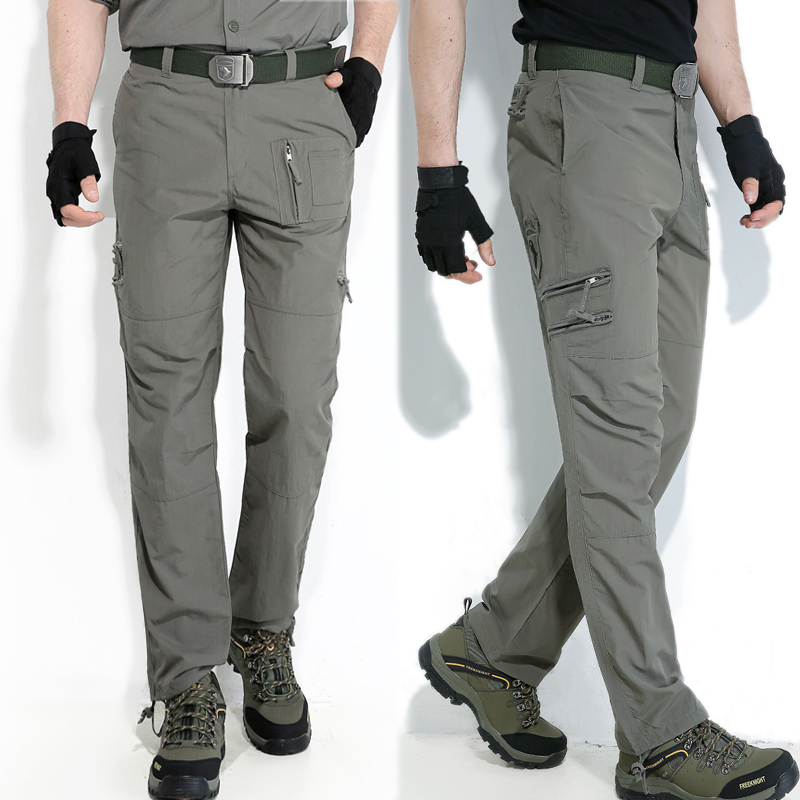 自由骑士户外军迷速干裤男女夏季薄款运动直筒速干休闲宽松长裤