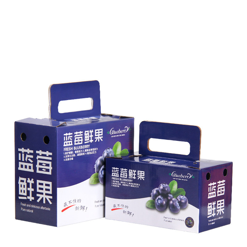 蓝莓礼盒高档手提鲜果包装盒1斤2斤礼品盒水果礼品盒