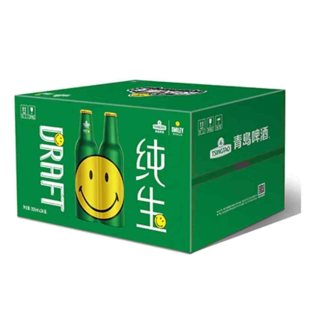 铝瓶青岛啤酒笑脸纯生尊贵炫舞激情355ml24瓶青岛特产啤酒