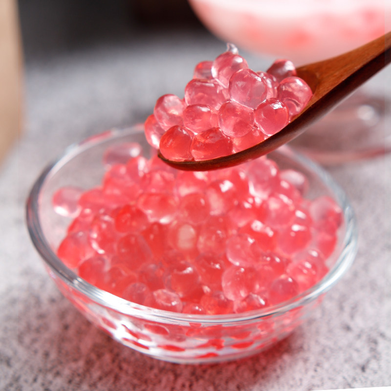 广禧樱花味寒天晶球1kg蒟蒻果冻