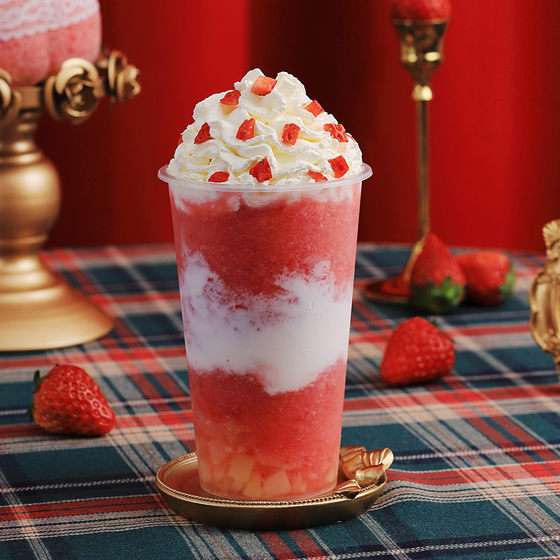 冷冻草莓广禧原浆900g芝芝莓莓汁奶茶店专用浓缩果蔬汁