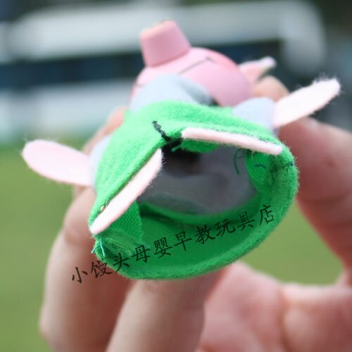 三只小猪盖房子儿童指偶手玩具婴儿手指布偶亲子手偶