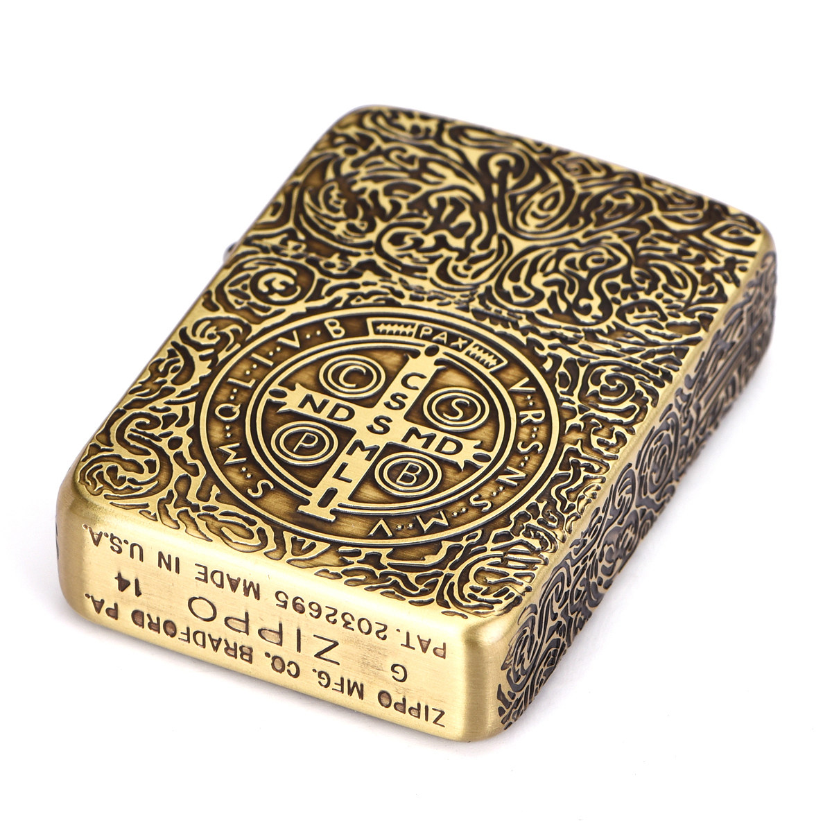 打火机zippo正版纯铜1941地狱神探康斯坦丁恶灵挽歌zpoo火机正品