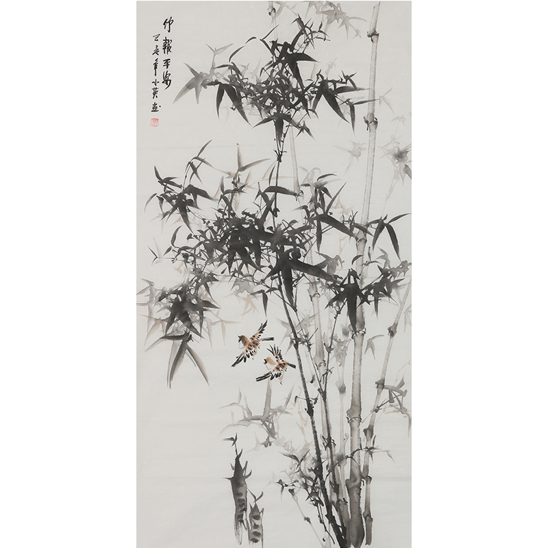 李小英手绘花鸟字画客厅装饰国画办公室国画