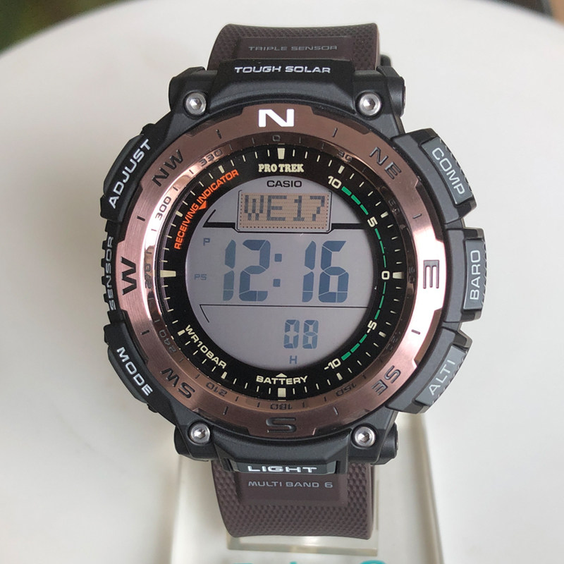 卡西欧手表protrekprw-3400y-530-13100y太阳能电波登山男表日韩腕表
