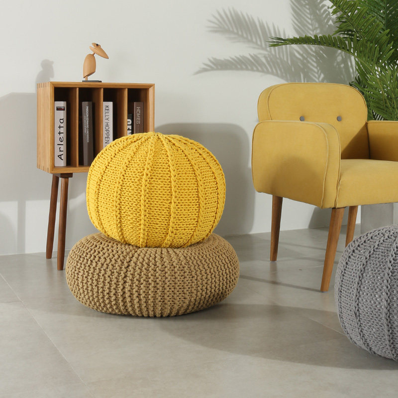 沙发椅豆袋手工编织毛线榻榻米卧室阳台创意单人椅子 - 佑刻 个性家具