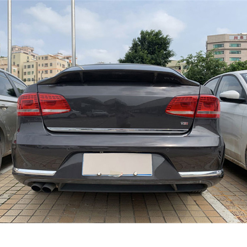 尾翼包邮新迈腾专用改装碳纤维打孔b7尾翼