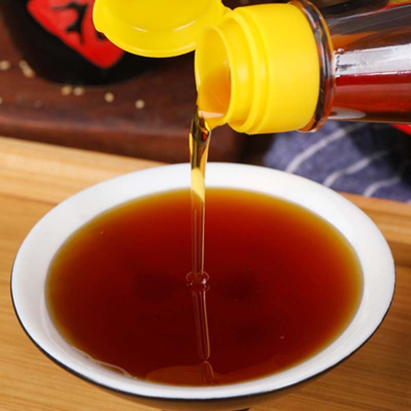 河南洛阳农家自榨石磨纯芝麻油香油445ml厨房调味香油