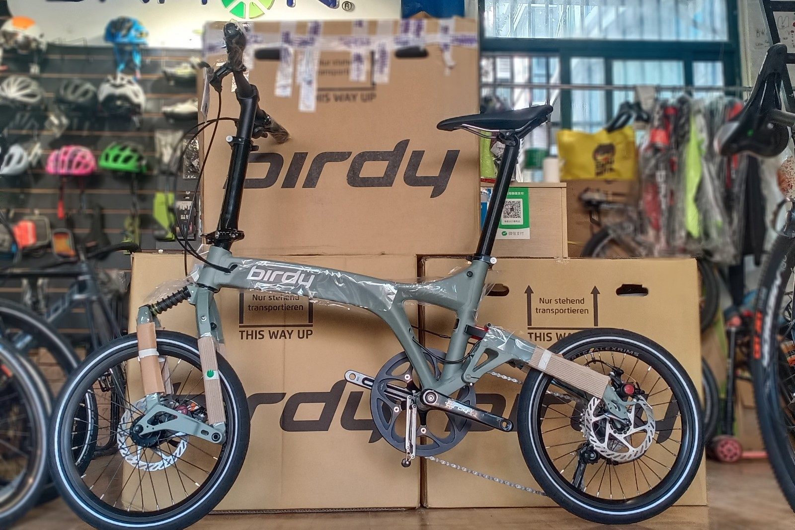 鸟车birdy3代折叠自行车20款石板卡其武汉现货折叠自行车