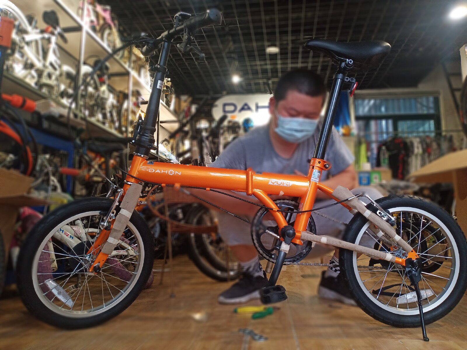 自行车dahon大行kt610新款yuki折叠16寸上班族单车折叠自行车