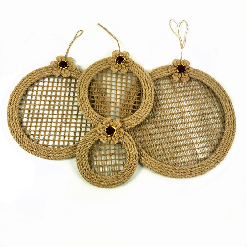 幼儿园环创材料森系麻绳饰品复古古风墙面装饰空中吊饰