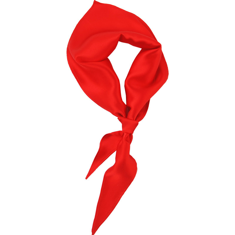 儿童真丝红领巾100桑蚕丝真丝素绉缎围巾高档丝绸小学生少先队员