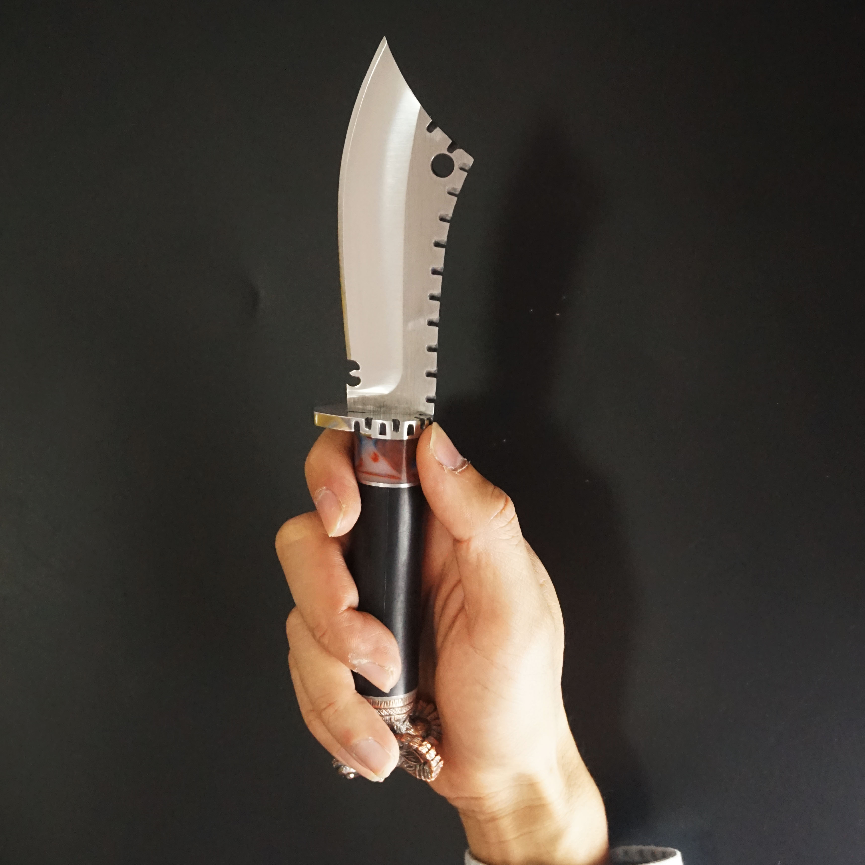 户外多功能小刀生肖生肖羊羊头随身吃肉刀割肉刀高其他户外刀具