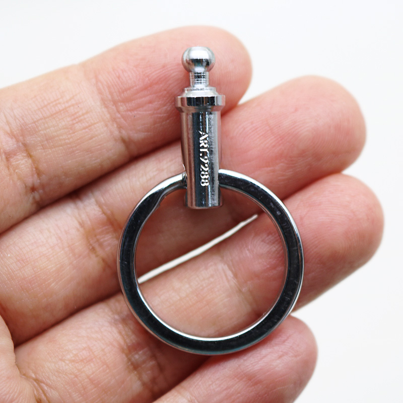 博友防丢不锈钢钥匙扣男士螺母锁定汽车车锁匙扣钥匙扣